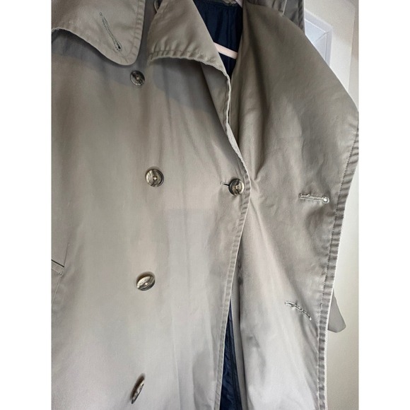 Christian Dior Monsieur Belted Trench Coat Tan Thinsulate Lined 40R Mens Vintage - Picture 8 of 16